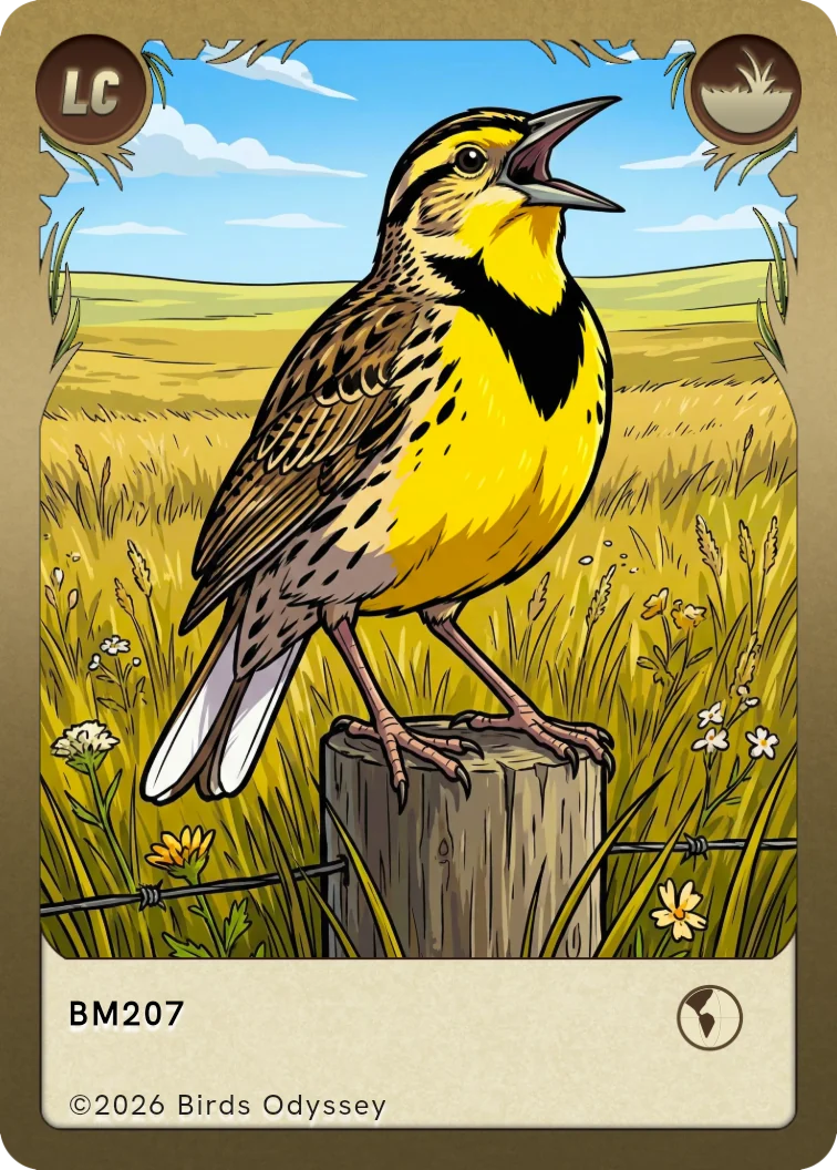 Lerchenstärling Sammelkarte aus Birdey