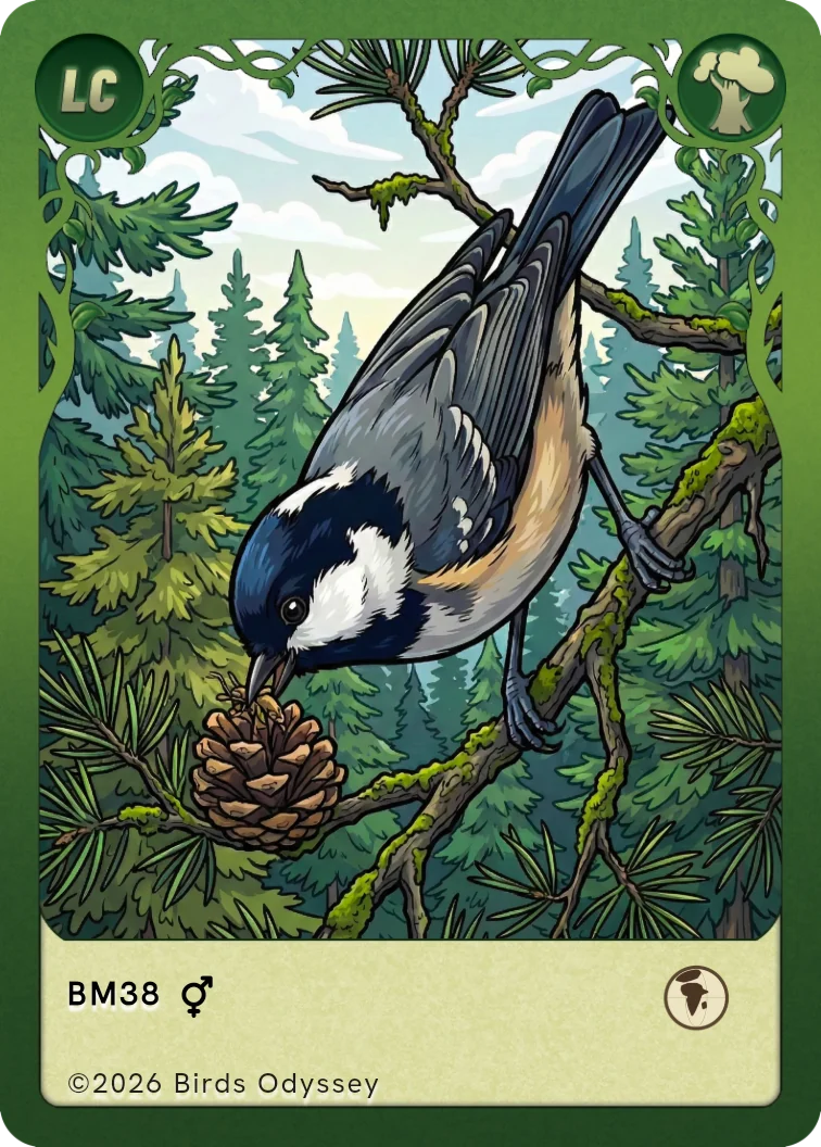 Sortmejse samlekort fra Birdey