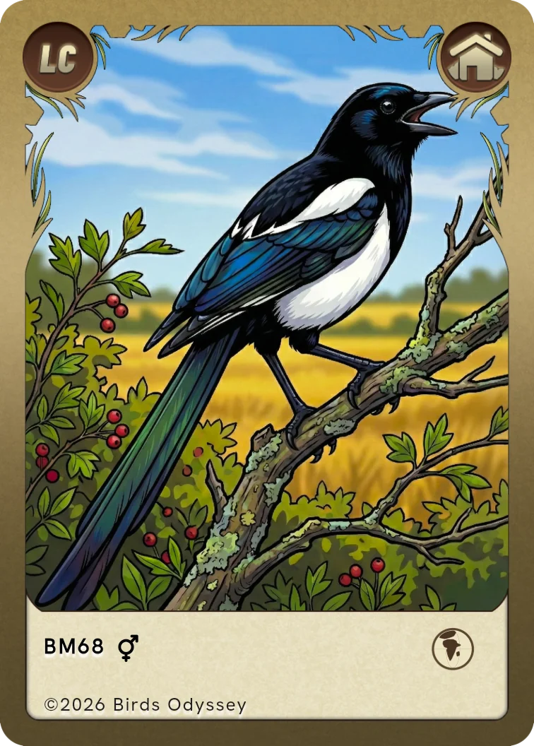 Elster Sammelkarte aus Birdey